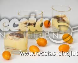 Mousse al kumquat sin gluten