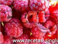 Batido de frambuesas sin gluten