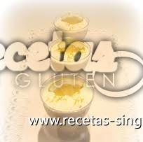 Copas al limón con nata y higos sin gluten