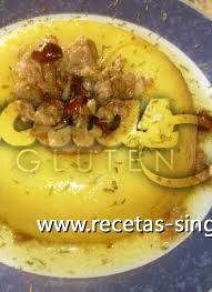 Pequeños postres al sabor de polenta sin gluten