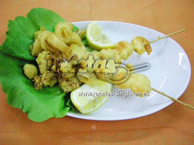 Frito mixto en tempura sin gluten