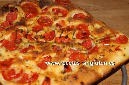 Pizza a la marinera sin gluten