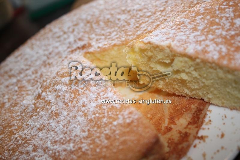 Tarta margherita (bizcocho esponjoso) sin gluten