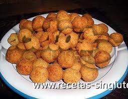 Croquetas aromatizadas con borraja sin gluten