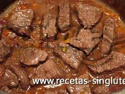 Guiso de carne fuerte sin gluten