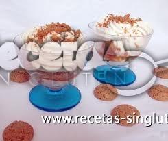 Crema de yogur con Amaretti sin gluten